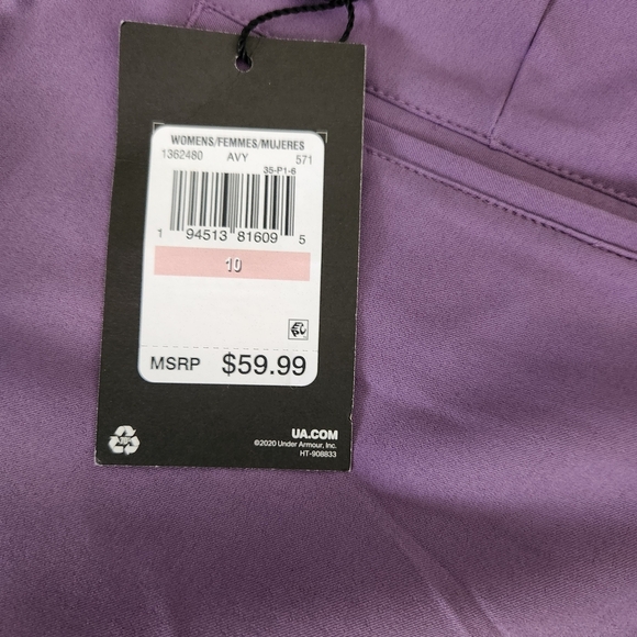 Under Armour Women's Lavender Shorts - Picture 6 of 10